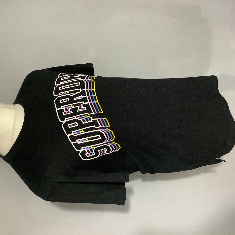 Superdry The Box Tee Crew Neck T Shirt - Size M - Black - P2P 20โ - Picture 3 of 7